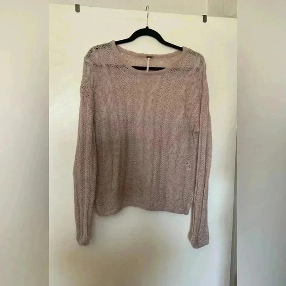Free People Light Pink Angel Soft Pullover Sweater - Picture 1 of 5